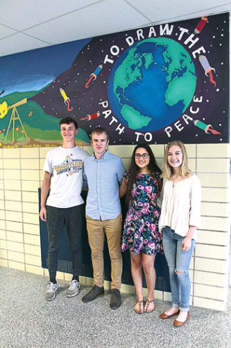 PHOTO PROVIDED Above, from left, are Billy Kline, McGwire Molino, Michelle Hunter and Rebecca Nash. These recent South Williamsport Area High School graduates 